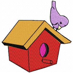 Bird Houses Embroidery Design 10 Bird Houses Embroidery Design 10
